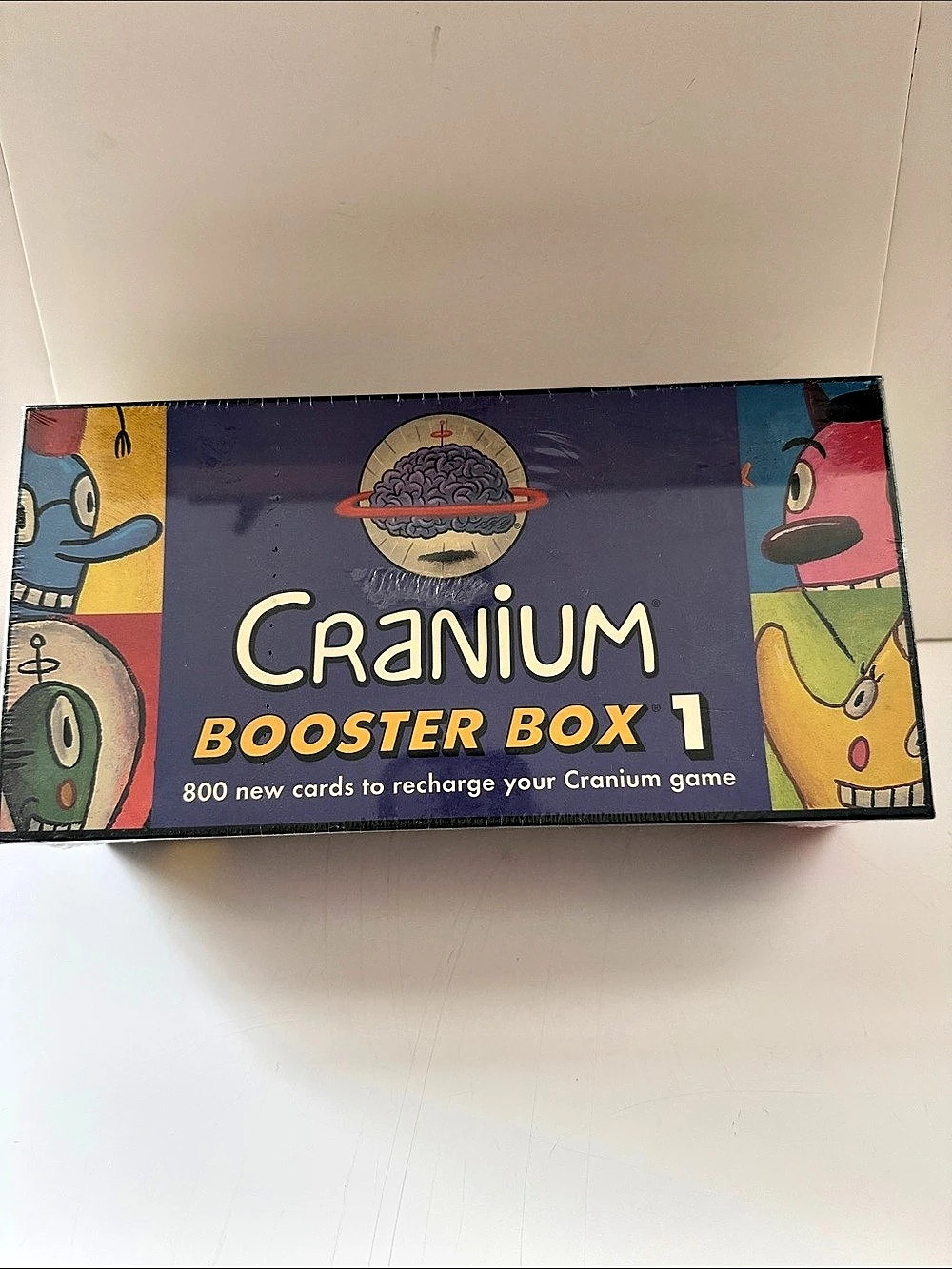 Cranium Booster Box 1 Board Game Blue & Yellow new Factory Sealed Box 800 cards